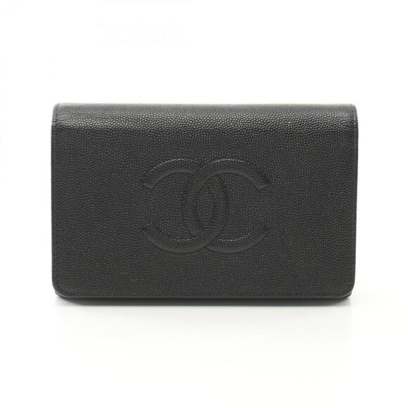 CHANEL Black Caviar Leather Wallet - Picture 1 of 10